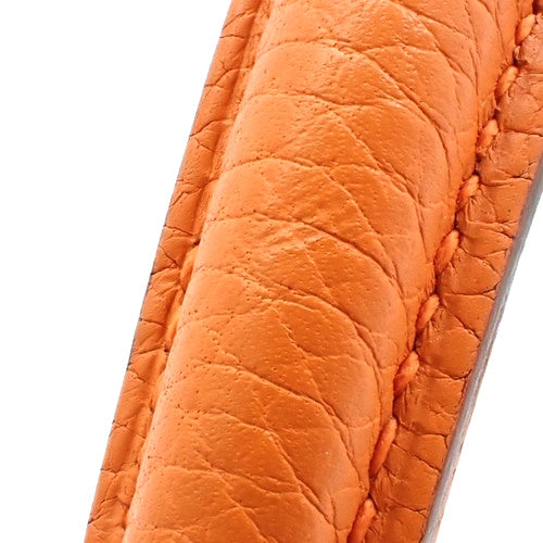 ケリー28 (内縫い) トゴ パラジウム金具 オレンジ シルバー金具 X刻印