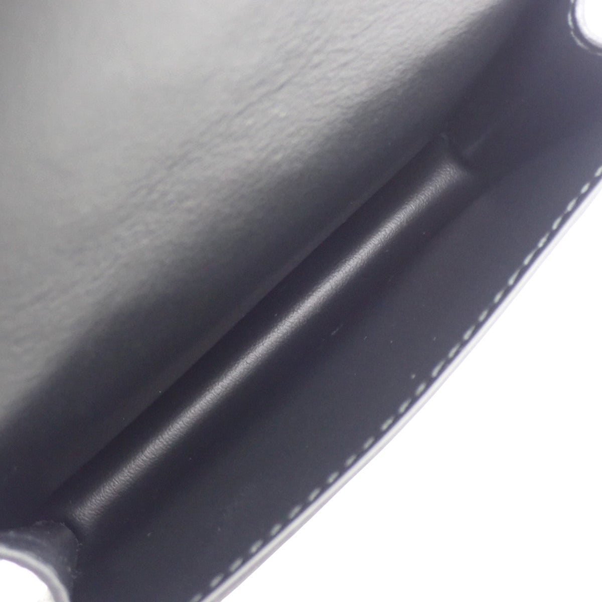 黑色和灰色皮革编织名片夹