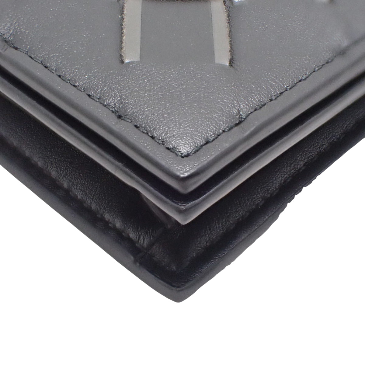 イントレチャート 名刺入れ レザー ブラック グレー