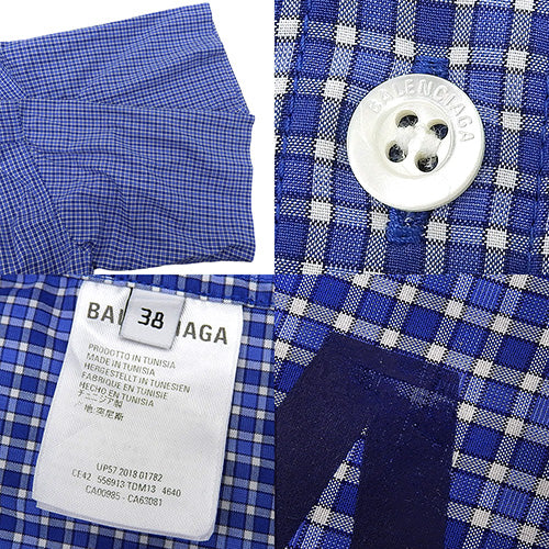 背面标志格纹衬衫 2018 38