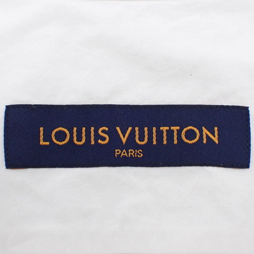 Placed Embroidery Sleeve Short Shirt, Size M