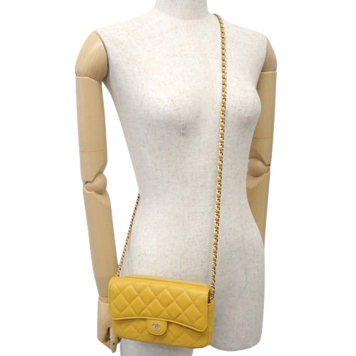 Matelasse Coco Mark Chain Wallet in Caviar Skin AP2096