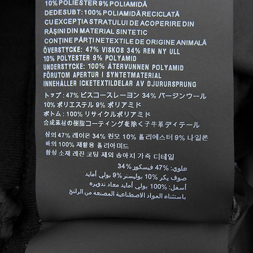 Re-Nylon×ビスコース ミディドレス 2022年 アパレル ファッション 半袖 36S ウール ナイロン ビスコースレーヨン