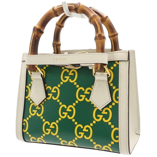 Bamboo Diana 迷你托特包皮革 655661