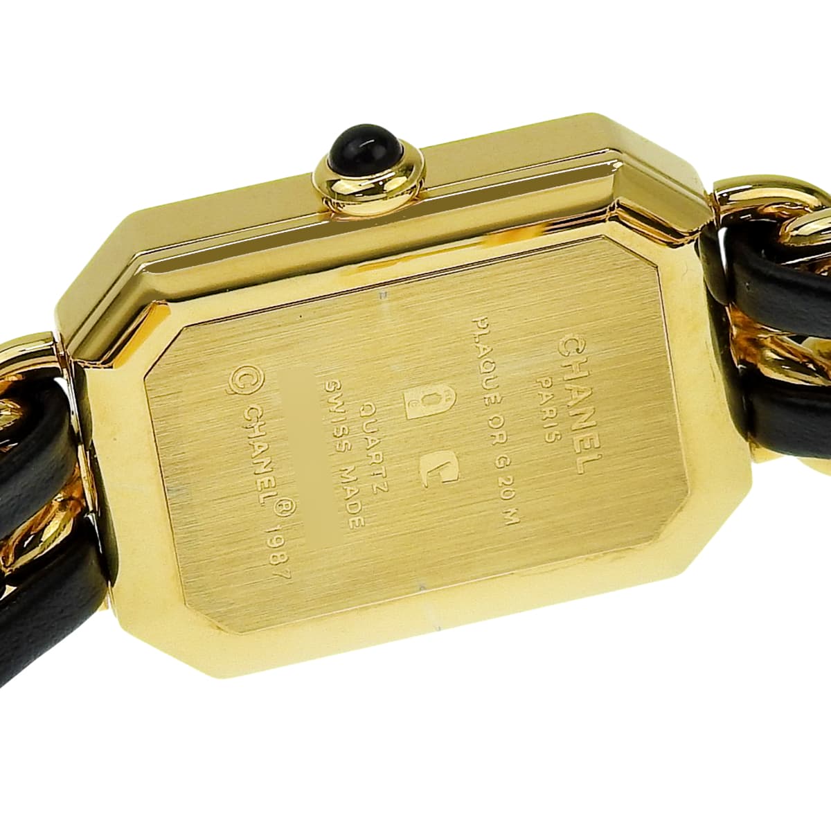 プルミエール L H0001 GP/革 ブラック クオーツ