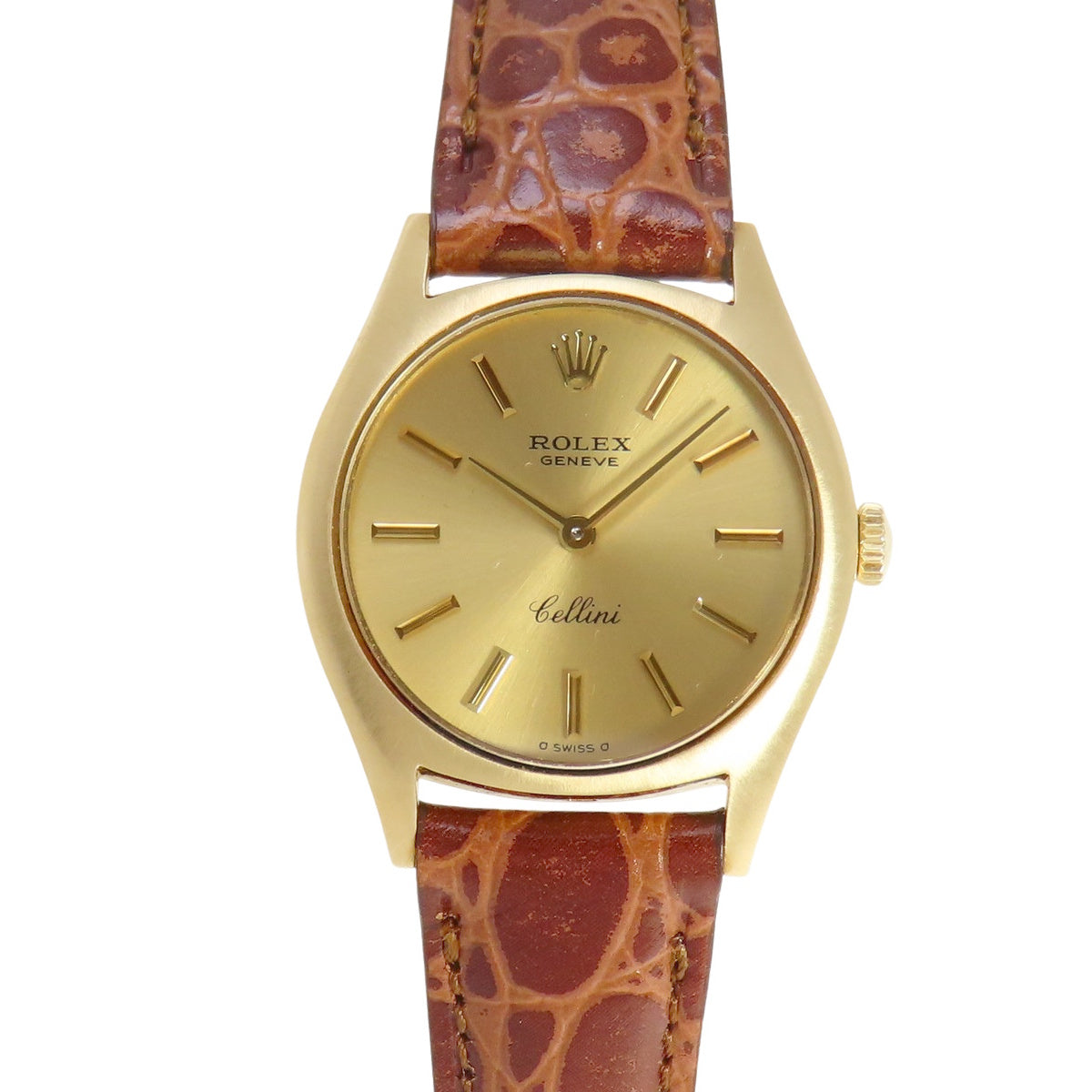 チェリーニ 3804 YG/革 手巻き レディース