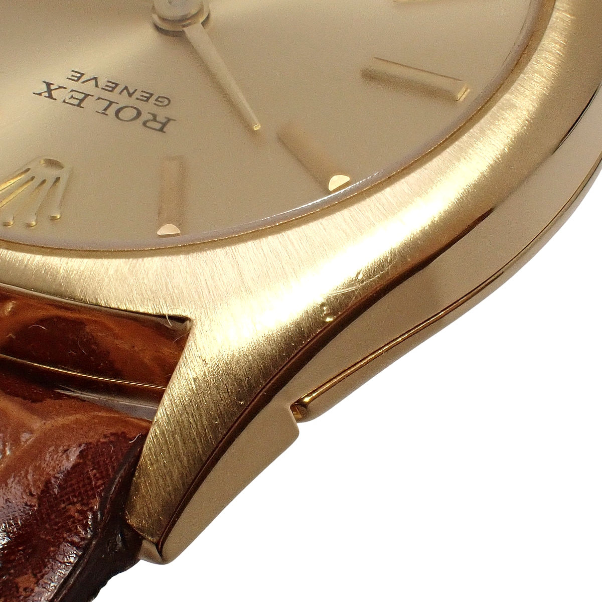 Cellini 3804 YG/皮革手动上链女士腕表