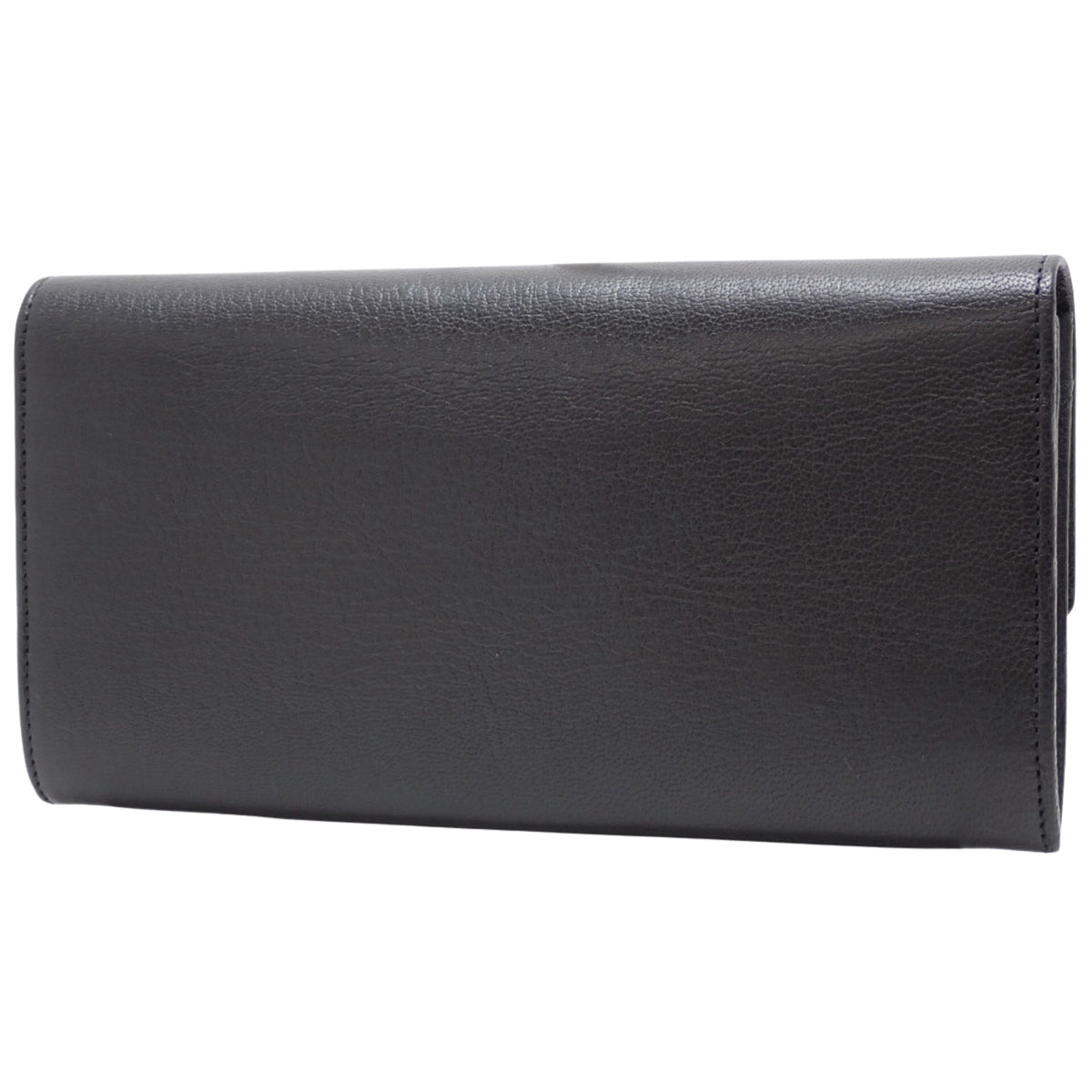 Love Collection Bifold Long Wallet, Calfskin, Black, L3001375