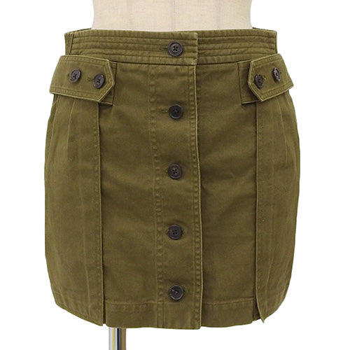 ミリタリー フロントボタン ミニスカート 2017年 155/80Y
