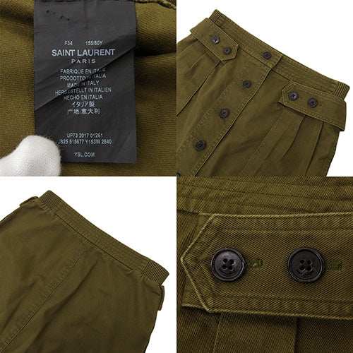 ミリタリー フロントボタン ミニスカート 2017年 155/80Y