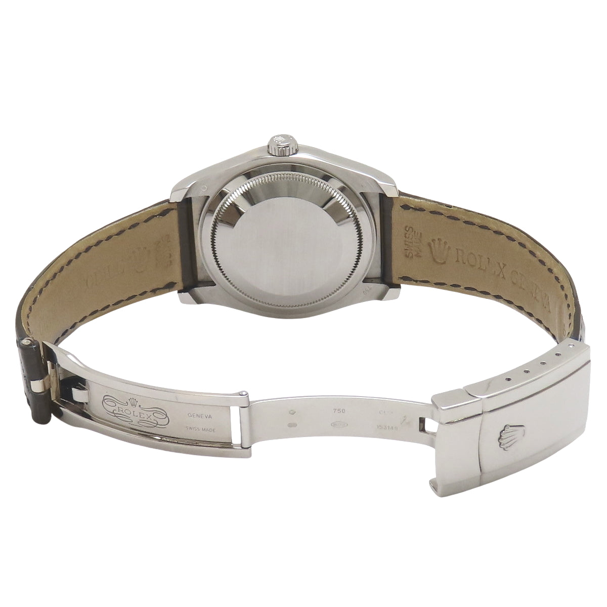 116139 日志型腕表 WG/皮革 表带 F系列 自动上链 蓝色