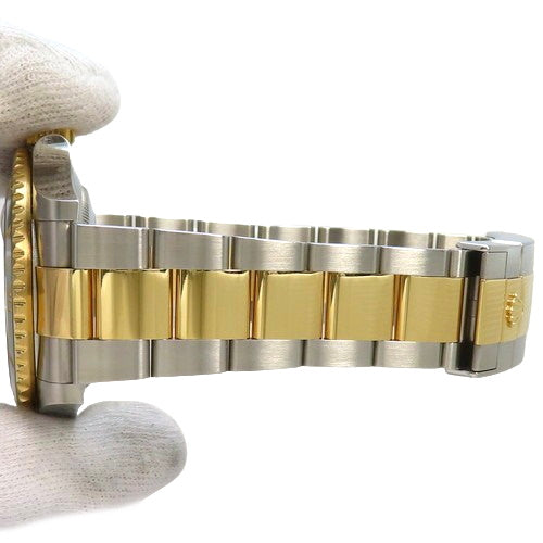 126613LN潜航者型日志型腕表,精钢/黄金材质,随机编号,自动上链,黑色表盘。