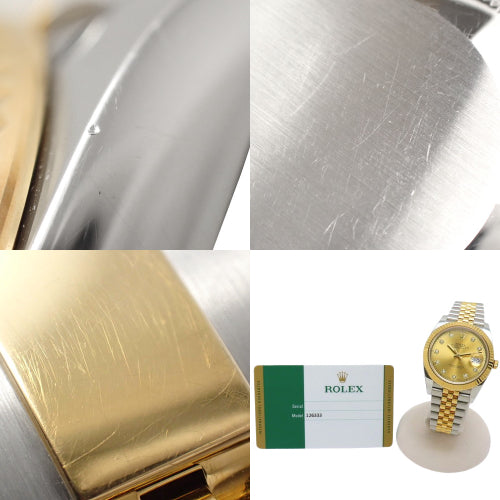 126333G 日志型 41 SS/YG 随机编号 自动上链 香槟金