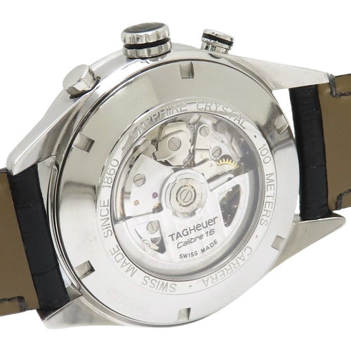 CV2A1L.FC6313 カレラ クロノ デイデイト SS×レザー 自動巻き グレー 世界限定250本