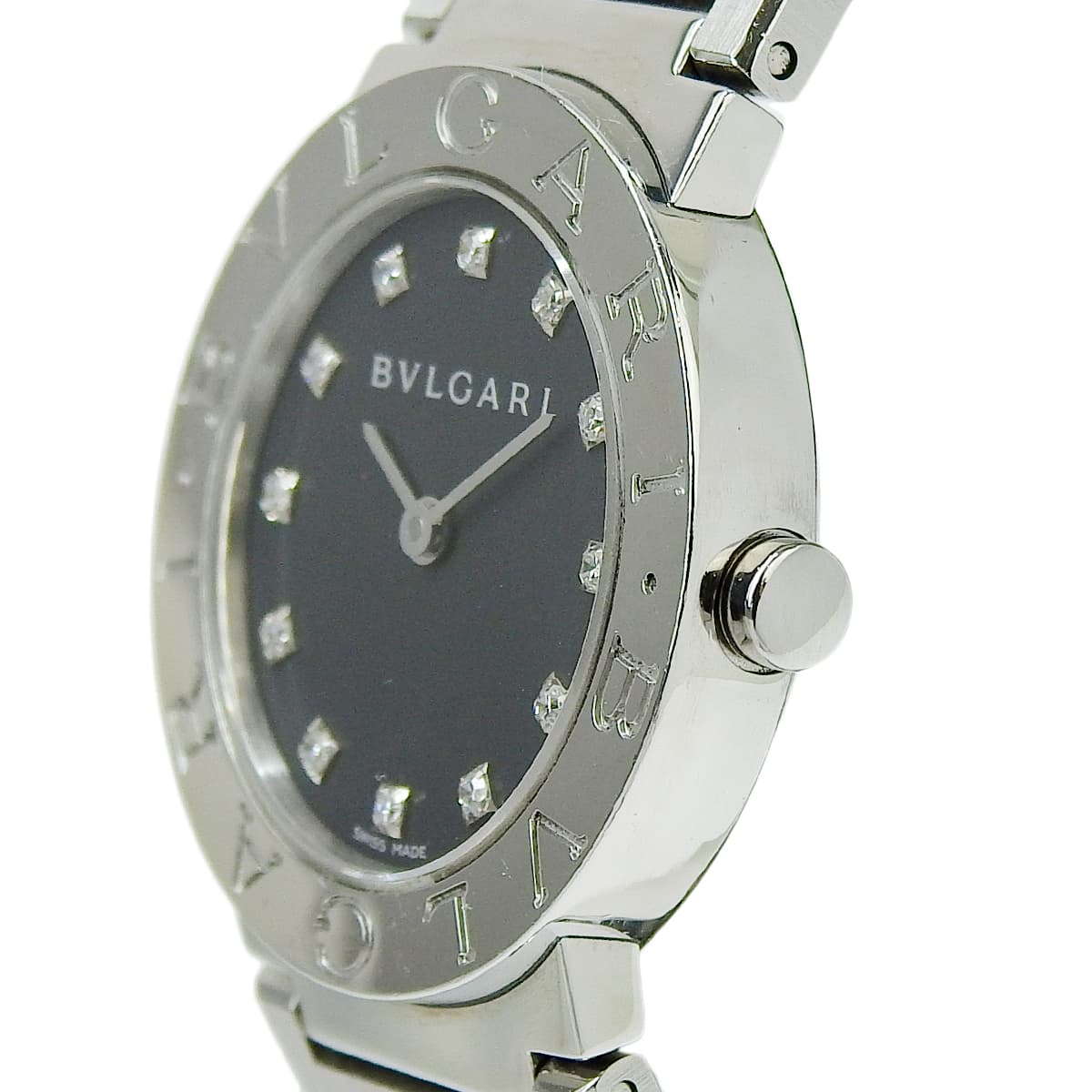 BB26SS Bulgari Bulgari SS Quartz Black 12PD