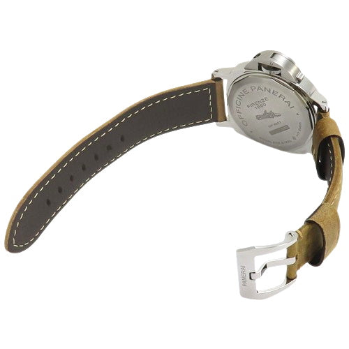 【保証書付】 PAM00590 ルミノール・マリーナ 8デイズ SS/革/ラバー 手巻き ブラック