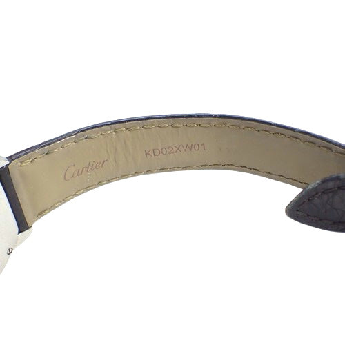 WSRN0019 ロンド ソロ ドゥ カルティエ SS/革 クオーツ シルバー
