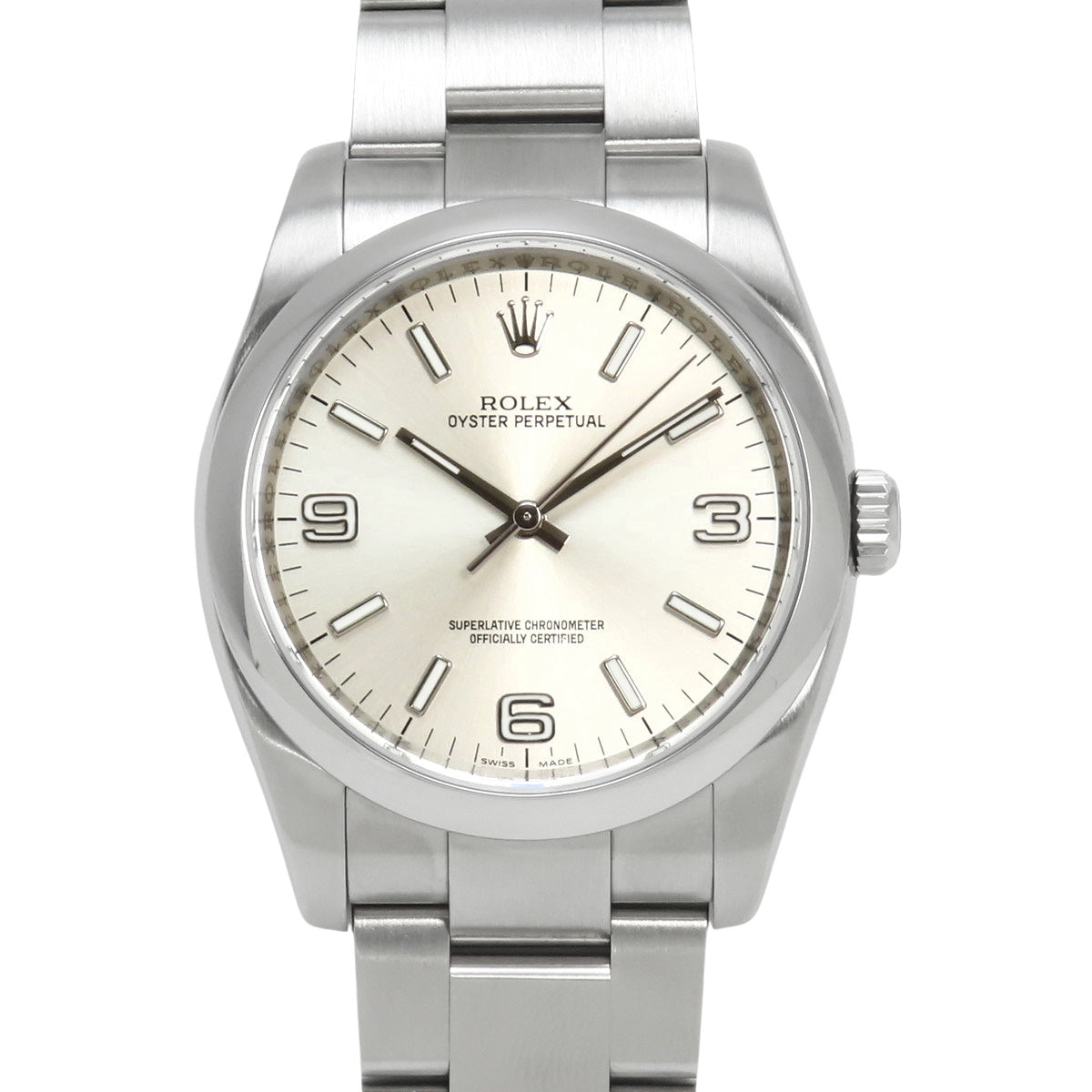 116000 蚝式恒动36型 不锈钢 M字头 自动上链 银色