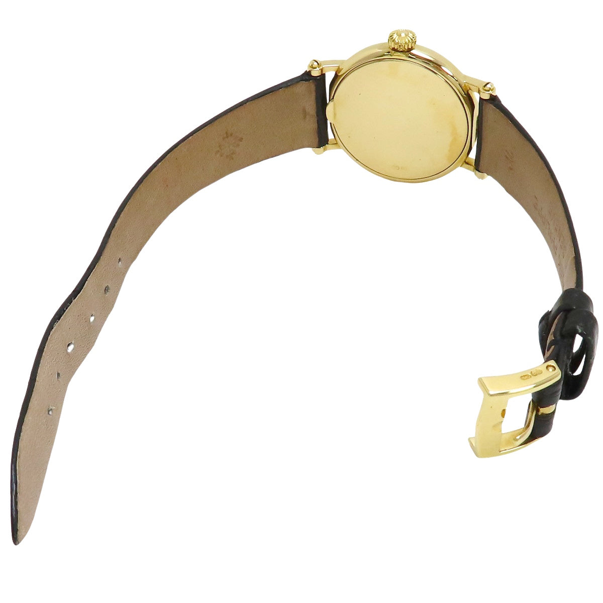 4860J カラトラバ オフィサー YG/革 手巻き ホワイト