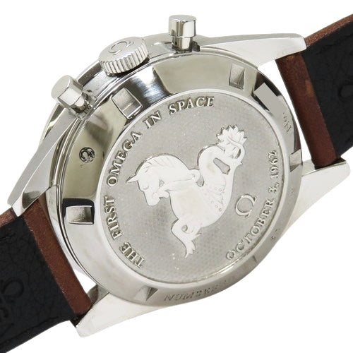 311.32.40.30.01.001 スピードマスター ファーストオメガ イン スペース SS/革 手巻き ブラック