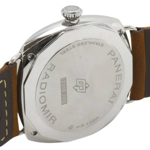 PAM01385 Radiomir Officine SS/Leather Hand-Wound Beige