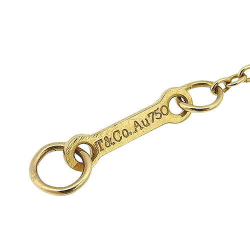 Double Loving Heart Necklace with Diamonds in 18K Yellow Gold