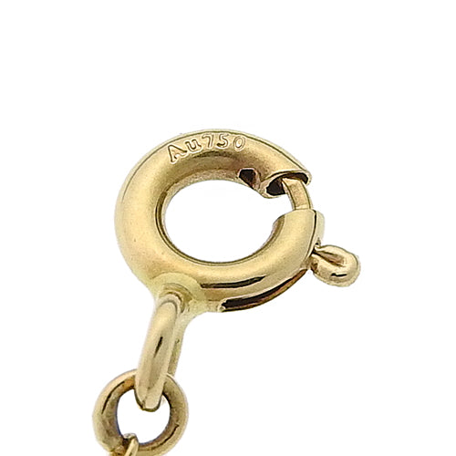 Double Loving Heart Necklace with Diamonds in 18K Yellow Gold