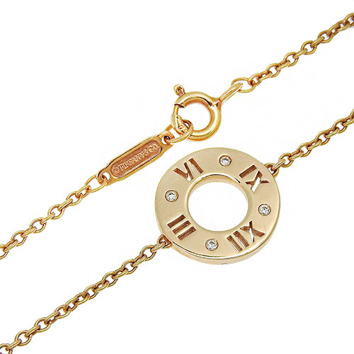 Atlas 18K 黄金镶钻穿孔手链