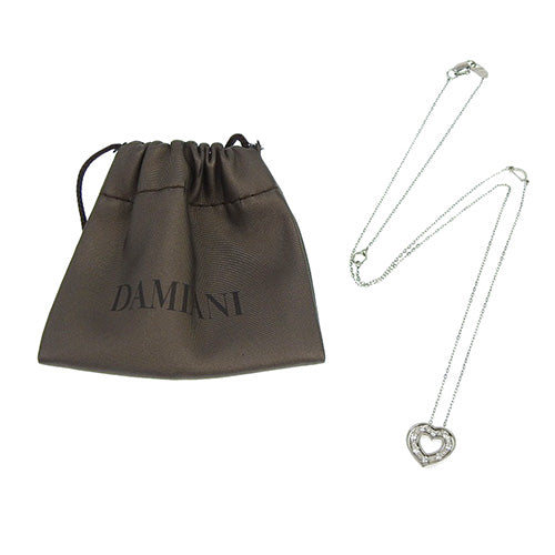 Belle Epoque Diamond Heart Necklace in 18K White Gold