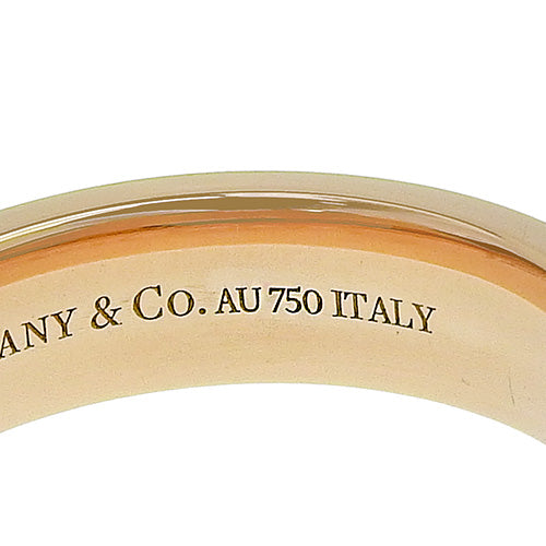 18K 玫瑰金和 PG 窄款钻石戒指