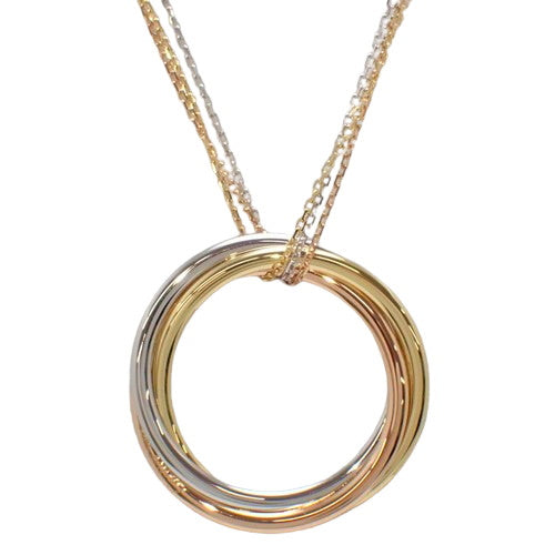 Trinity Necklace Diamond K18 Yellow Gold (YG), K18 White Gold (WG), K18 Pink Gold (PG)