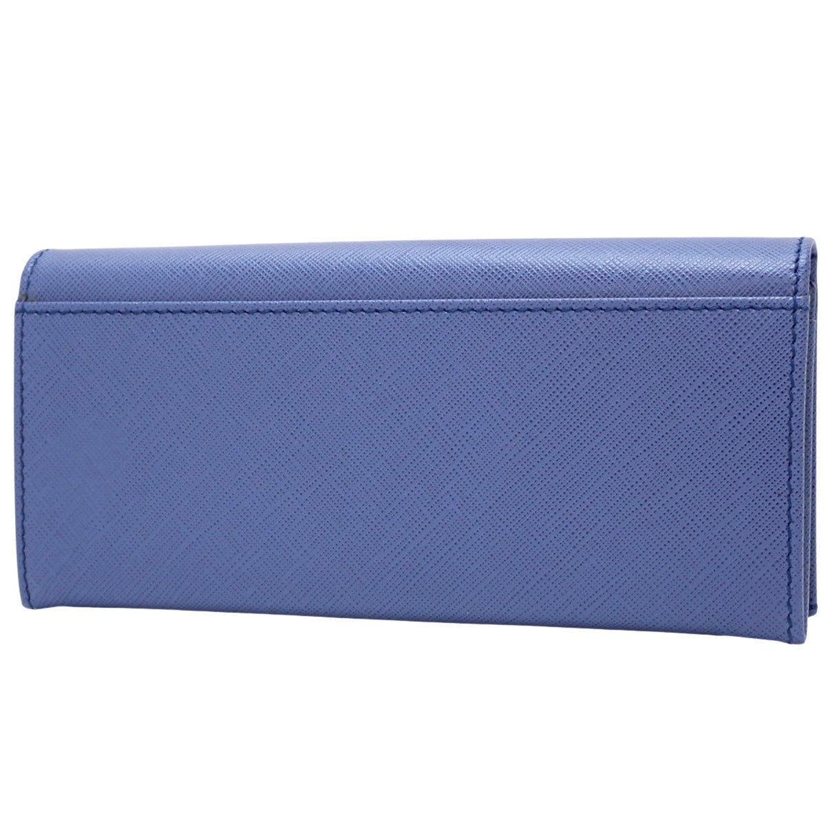 Gancini Bifold Long Wallet, Leather, Blue, 22B481