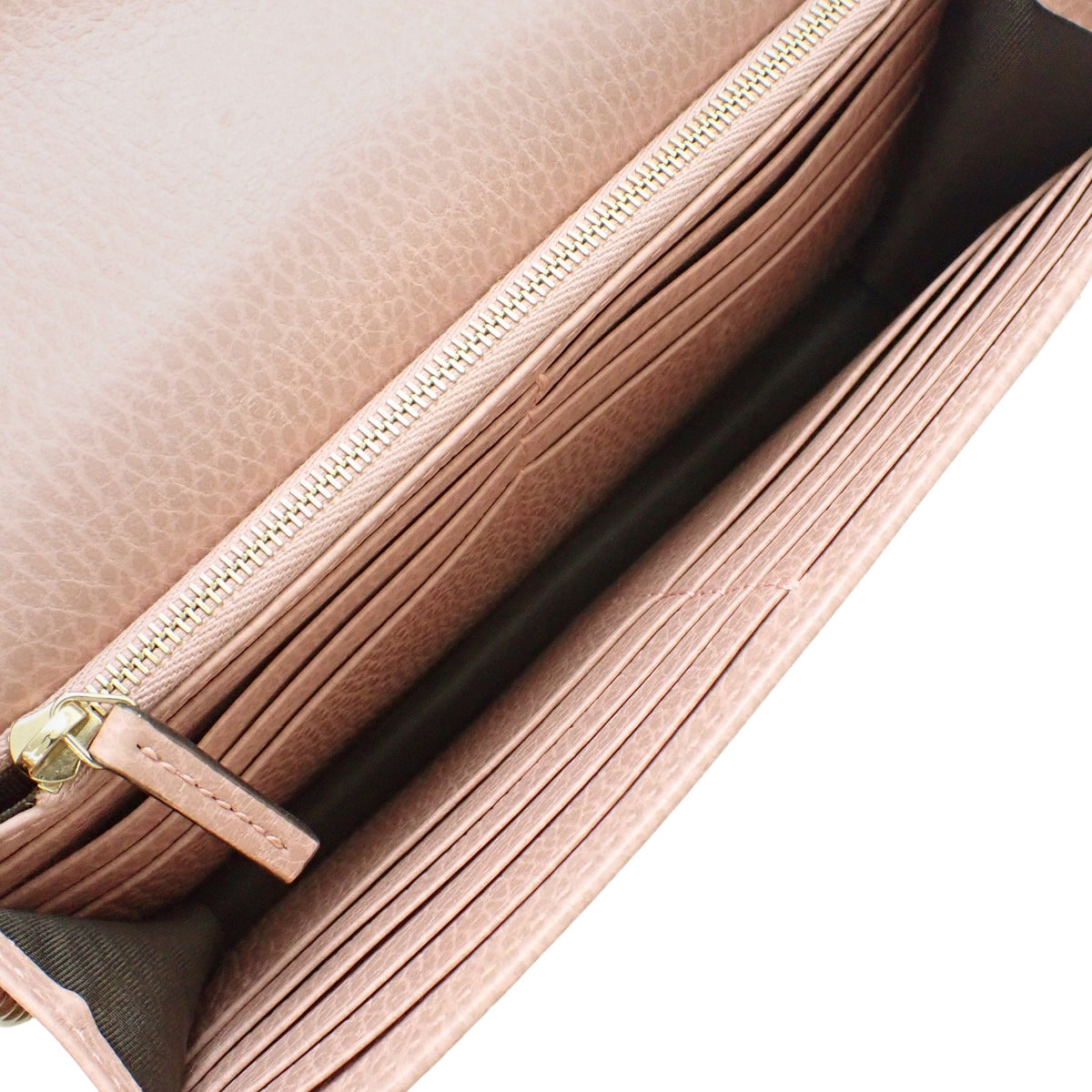 粉色皮革双G链条钱包(510314)