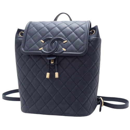 Matelasse CC Filigree Backpack in Caviar Skin A57090
