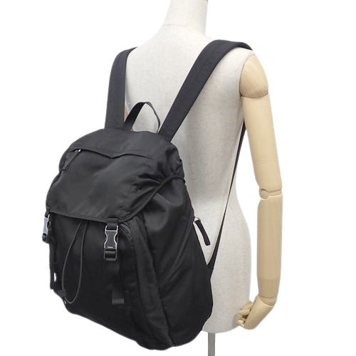 Tessuto nylon backpack with triangle logo, 2VZ062