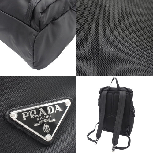 Tessuto nylon backpack with triangle logo, 2VZ062