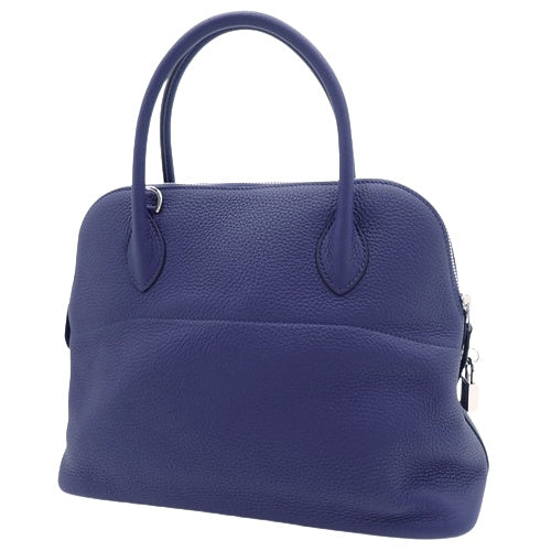 Bolide 31 Taurillon Clemence leather strap with palladium hardware and blue ankle strap, Z stamp