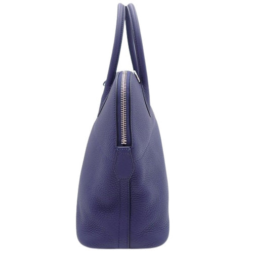 Bolide 31 Taurillon Clemence leather strap with palladium hardware and blue ankle strap, Z stamp