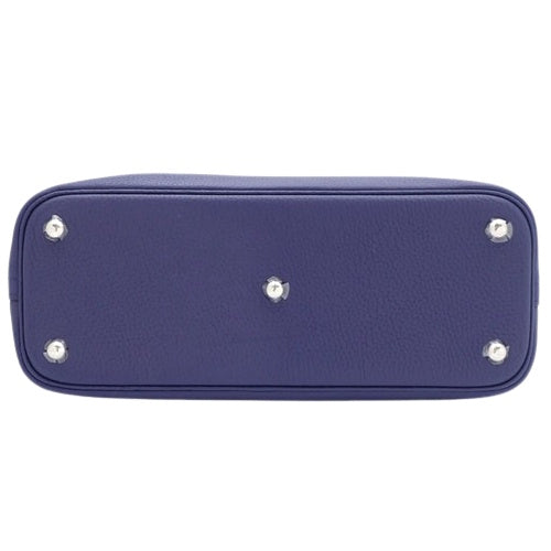 Bolide 31 Taurillon Clemence leather strap with palladium hardware and blue ankle strap, Z stamp
