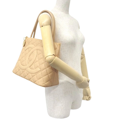 Coco Mark Reprint Tote Bag Caviar Skin A01804