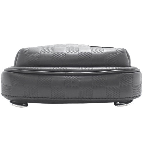 ダミエ・アンフィニ アヴェニュー・スリングバッグ ダミエ・アンフィニレザー ブラック N45303 ショルダー 肩掛け 斜め掛け クロスボディ