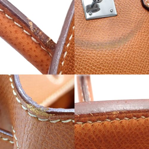 バーキン25 ヴォーエプソン パラジウム金具 コニャック シルバー金具 □J刻印