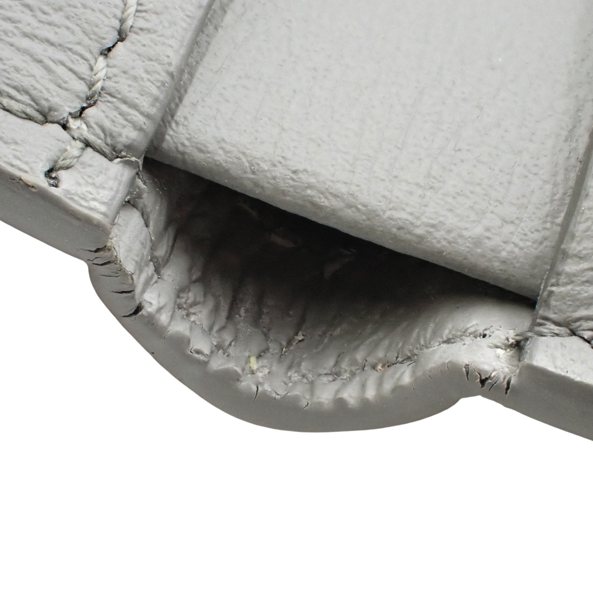 TBロゴ ミニ財布 レザー グレー