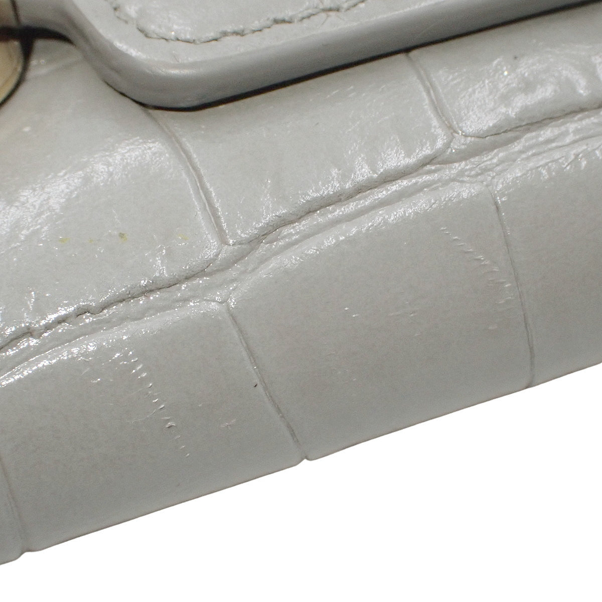 TB标志迷你钱包 皮革 灰色