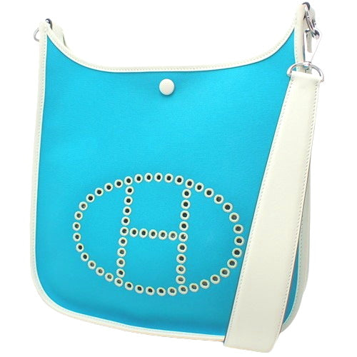 Neo Evelyn PM Toile Officier Swift 钯金配件 蓝色 Aztec/Veil Fizz/Mint 双印章