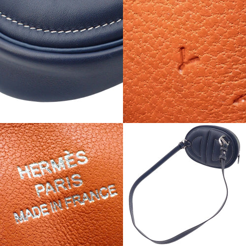 In the Loop Verso, Vo's Swift, palladium hardware, Bleu Encre (blue ankle) color, silver hardware, Y-stamp.