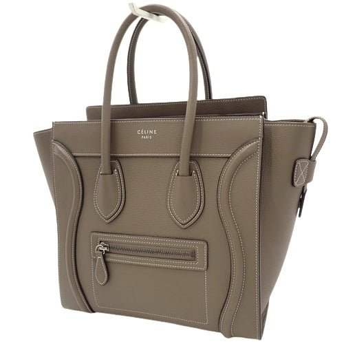 Luggage Micro Shopper Leather Suede 167793DRU.09SO Tote Bag (Old Logo)