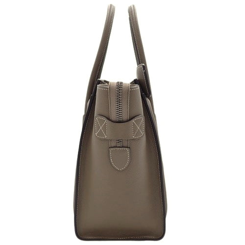 Luggage Micro Shopper Leather Suede 167793DRU.09SO Tote Bag (Old Logo)
