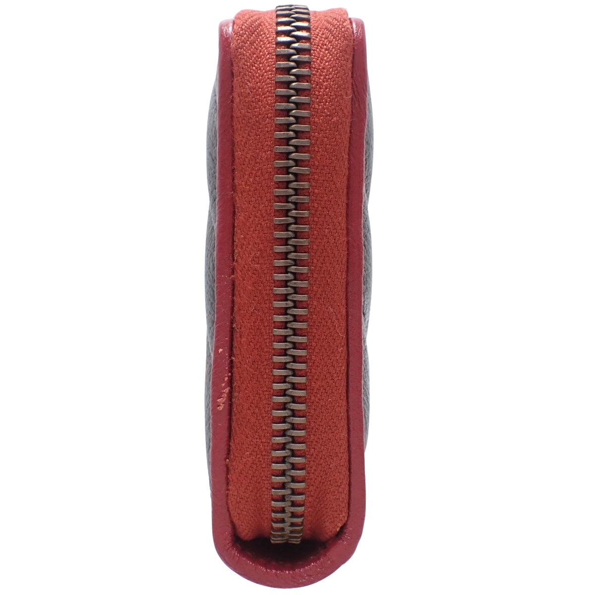 GG Marmont Round Zip Long Wallet, Leather, Black/Red, 573810