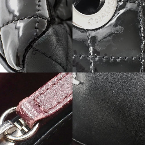 Matelasse Coco Mark Chain Handbag in Lambskin, Patent Leather/Patent Leather